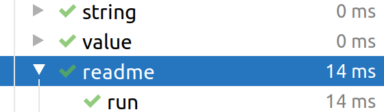 Testing the readme